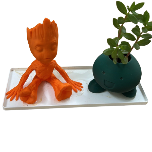 Groot and Oddish Planters Set with Saucer