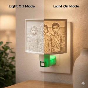 Lithophane Night Lamp with Personalized Photo