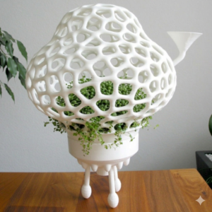 Space Rocket Pot cum Lamp